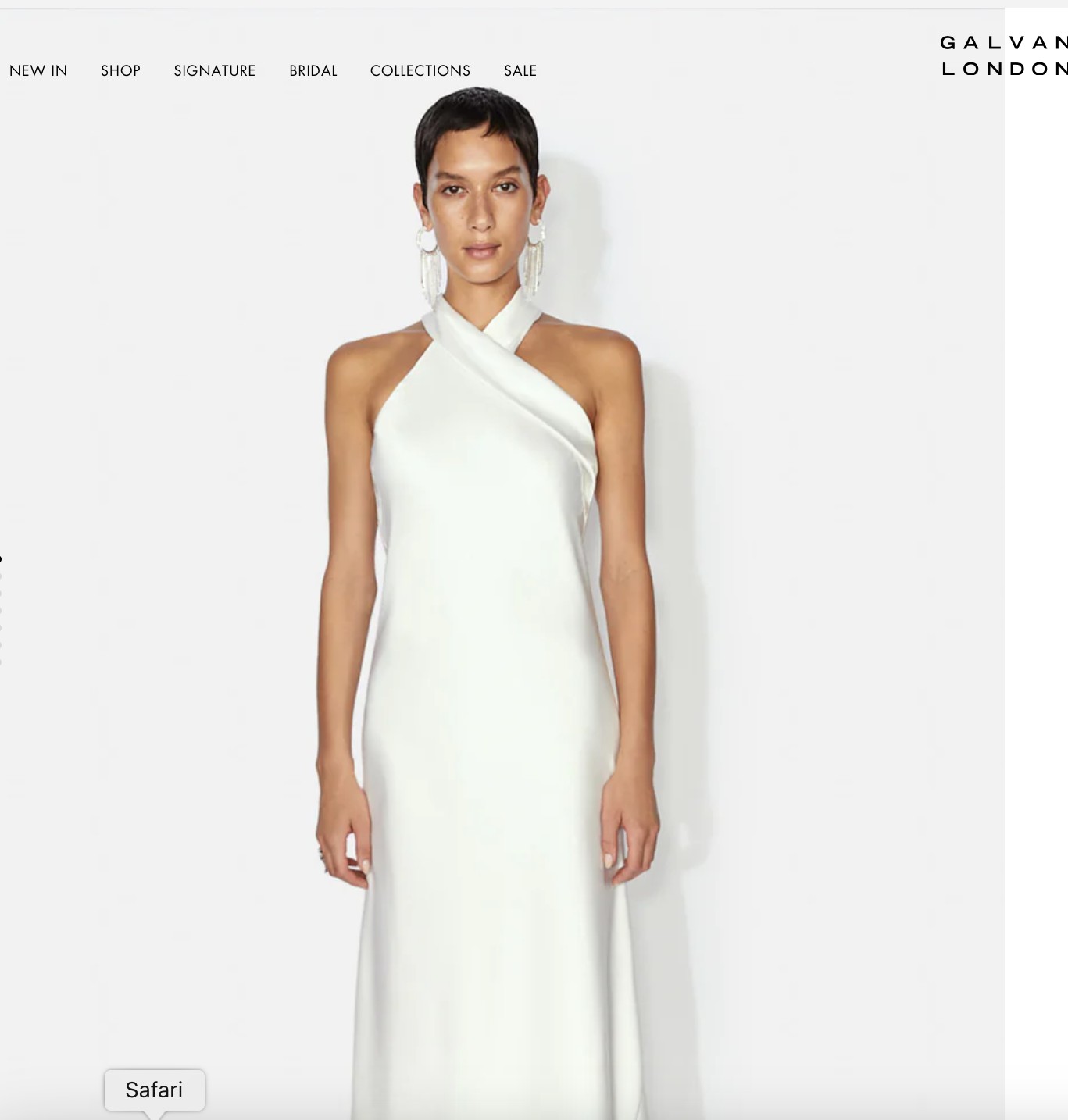 Galvan CROPPED PANDORA BRIDAL DRESS Wedding Dress Save 41 Stillwhite