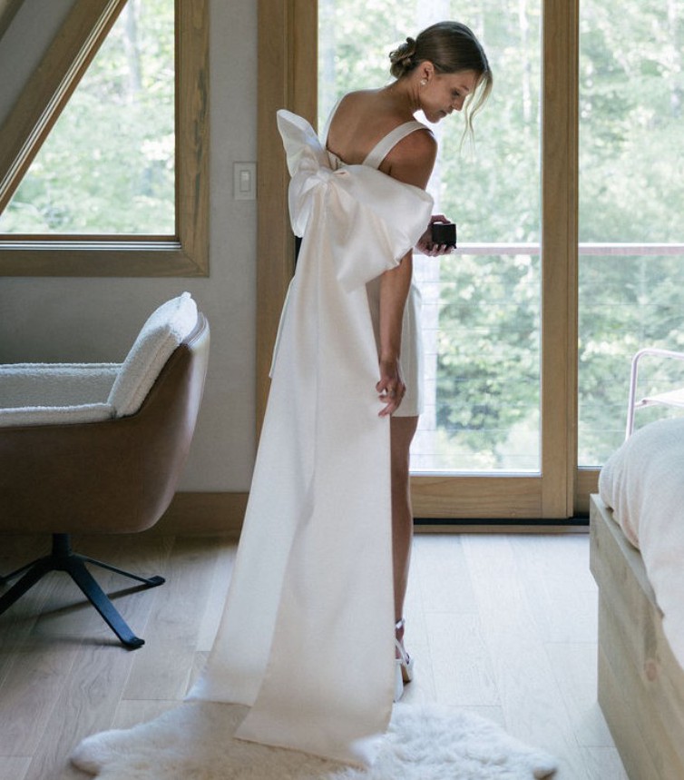 Prea James, Winona Mini Dress & Bowie Bow Wedding Dress Save 42