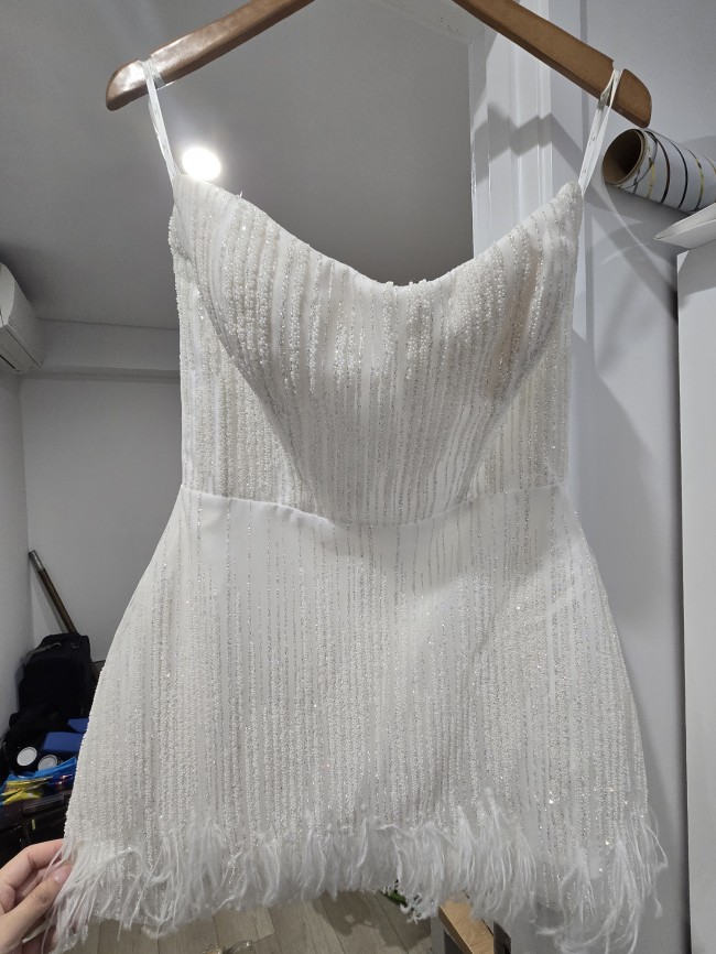 Trish Peng, Scarlett Mini Wedding Dress Save 85% - Stillwhite