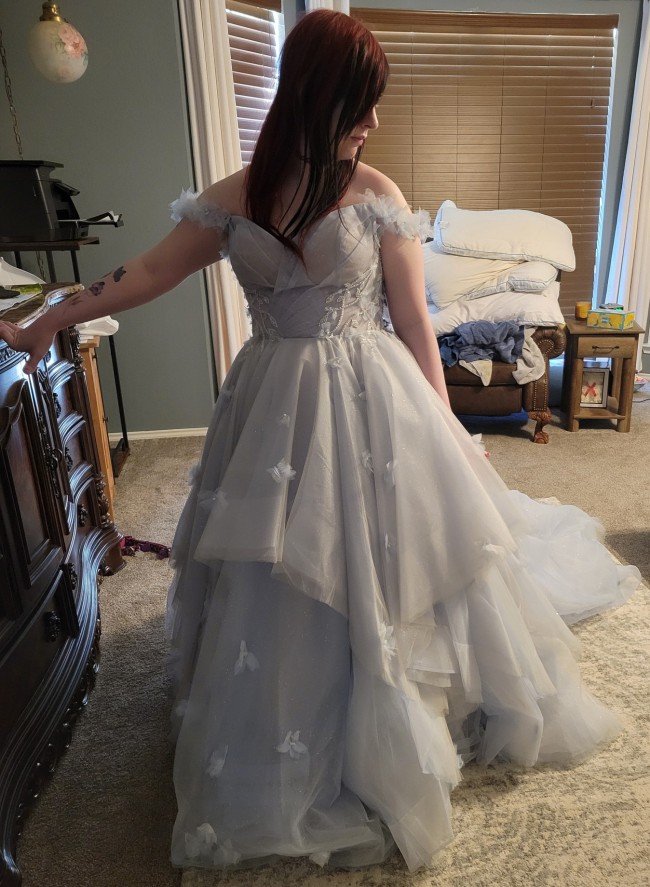 Randy Fenoli, Effie Blue New Wedding Dress Save 44% - Stillwhite
