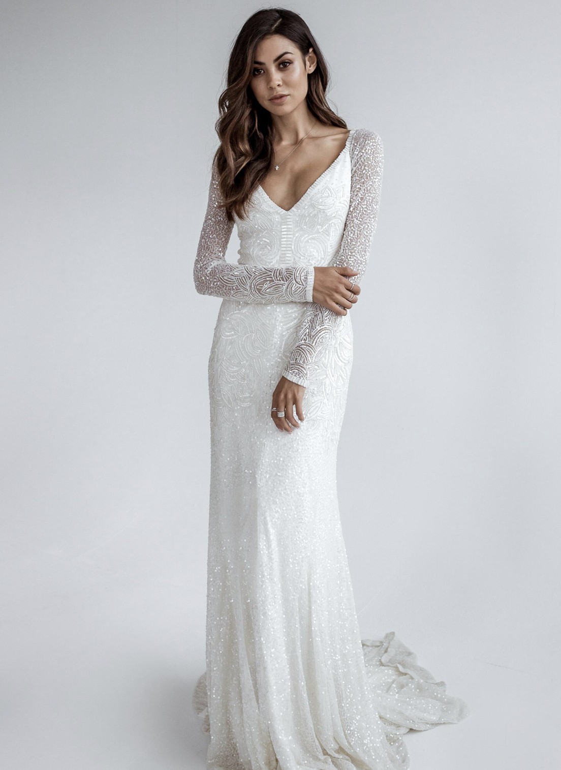 Karen Willis Holmes Celine Sample Wedding Dress Save 66% - Stillwhite