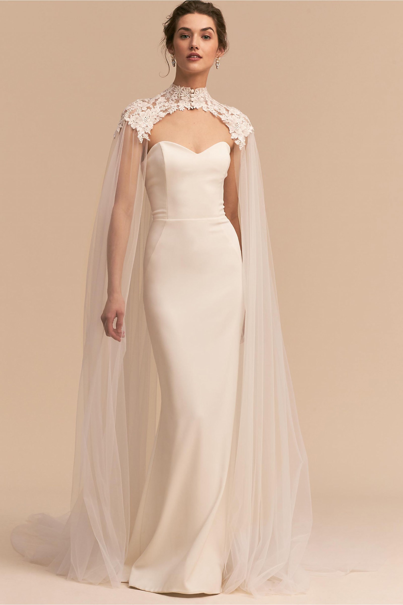 BHLDN Vincent Cape Preloved Wedding Dress Save 11% - Stillwhite