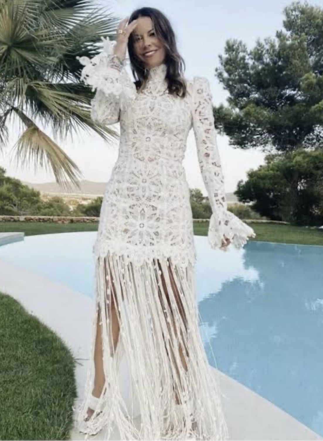 Zimmermann Wavelength fringed shell maxi gown Wedding Dress Save