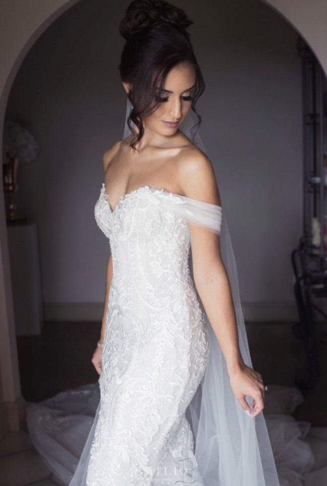 George Elsissa Custom Made Preowned Wedding Dress Save 63% - Stillwhite