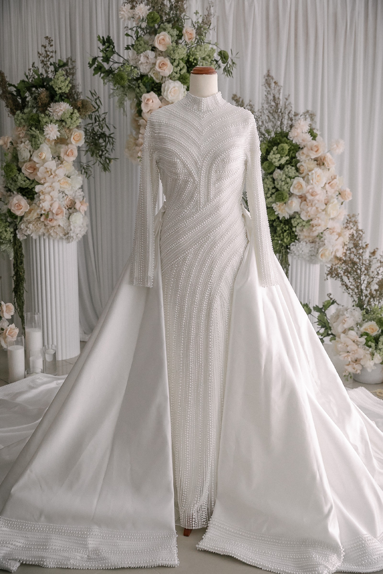 knee length dresses for ladies BLOSSOM Lace Wedding Dress Overlay – Catherine Langlois main image 1