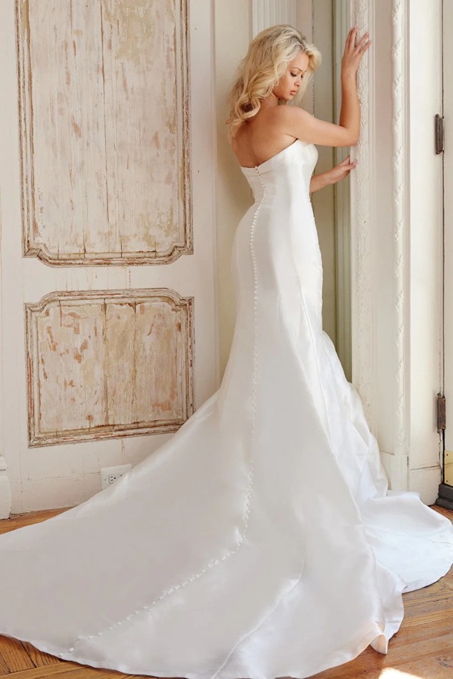 Jovani 67425 Simple Wedding Long Gown main image 1