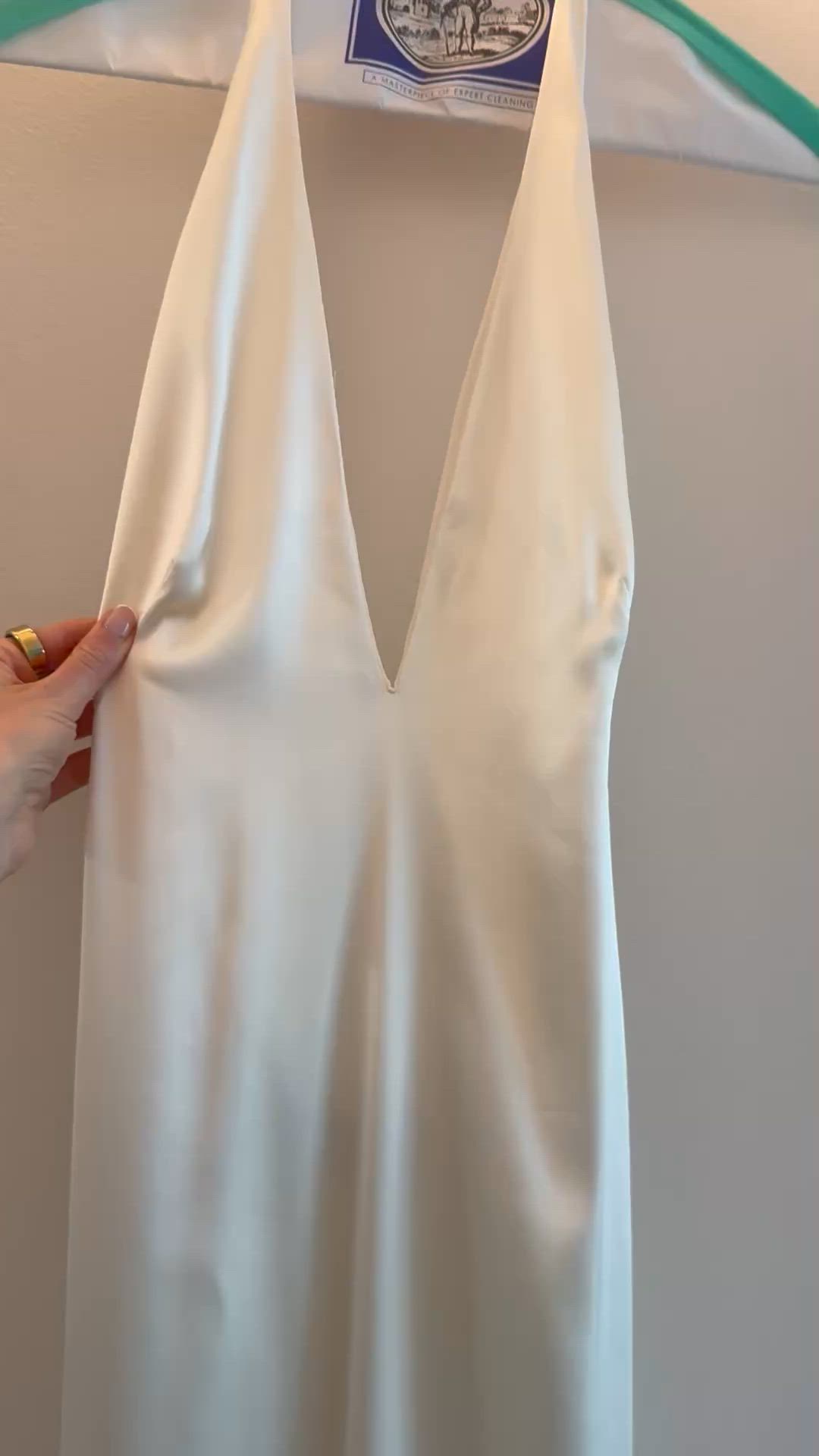 Ralph Lauren, Cladwell Stretch Satin Evening Dress