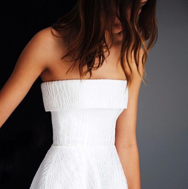 Alex perry white outlet dress