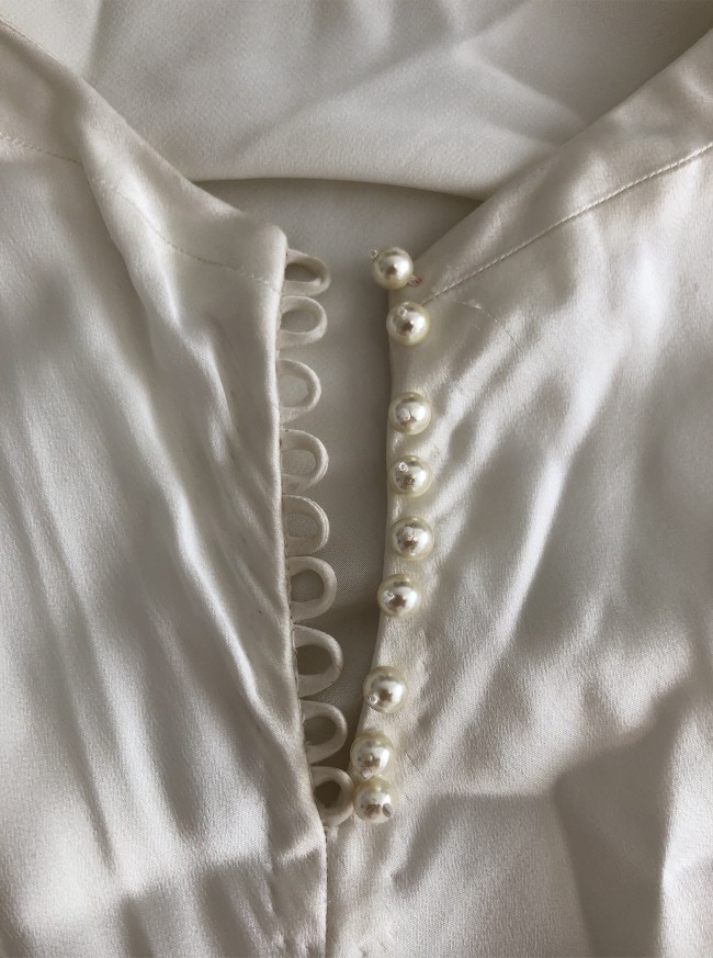 Hermione De Paula Silk Satin Backless Slip Dress Sample Wedding Dress ...