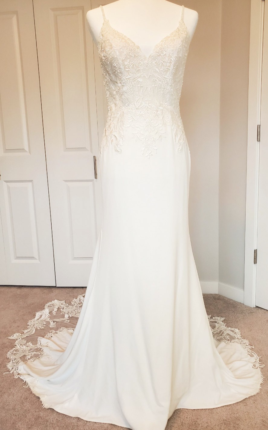 Crepe Wedding Dress Christina Wu On Sale