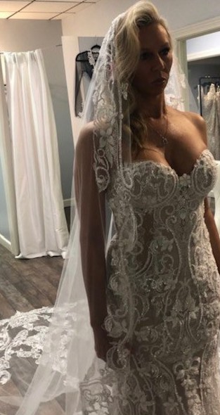 Graceful Lace Fit And Flare Wedding Dress