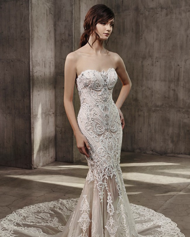 badgley mischka bridal blue