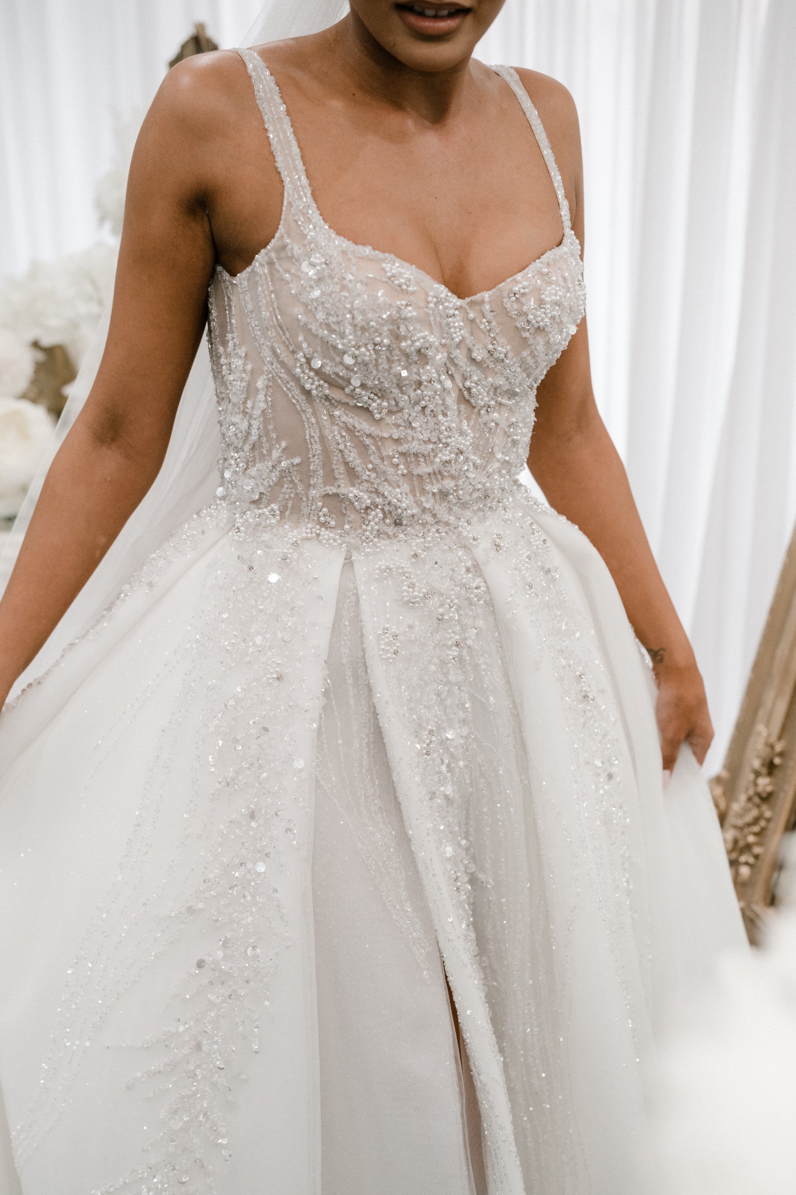 Pallas Couture Custom Made Used Wedding Dress Save 31
