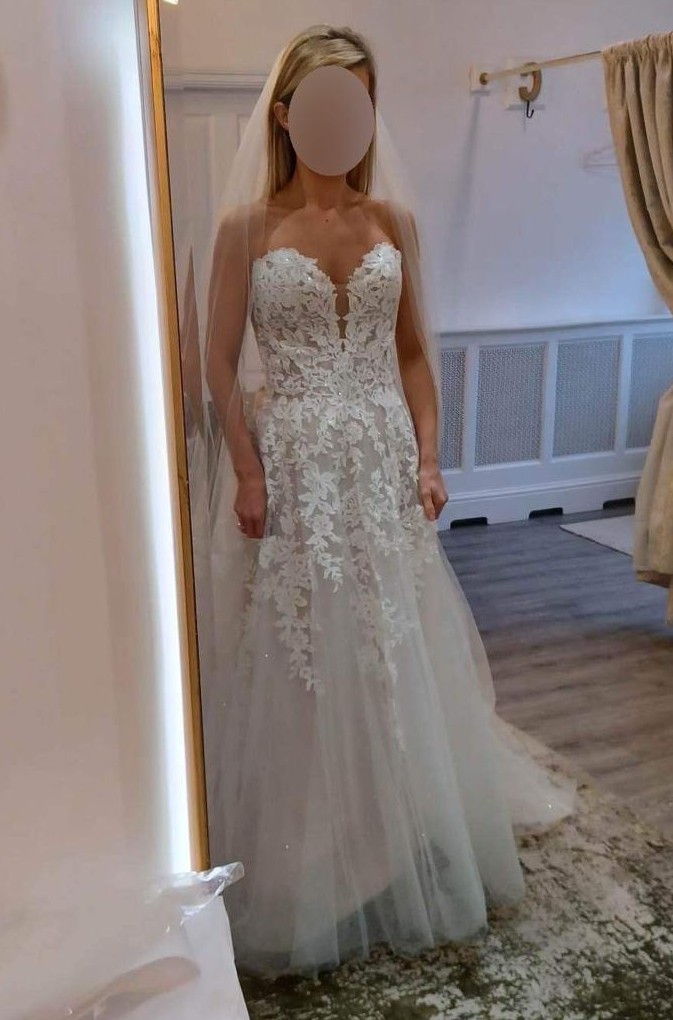 navy blue dress for baby girl Maggie Sottero Dresses | Maggie Sottero Wedding Dress | Color: Cream | Size: 12 main image 0