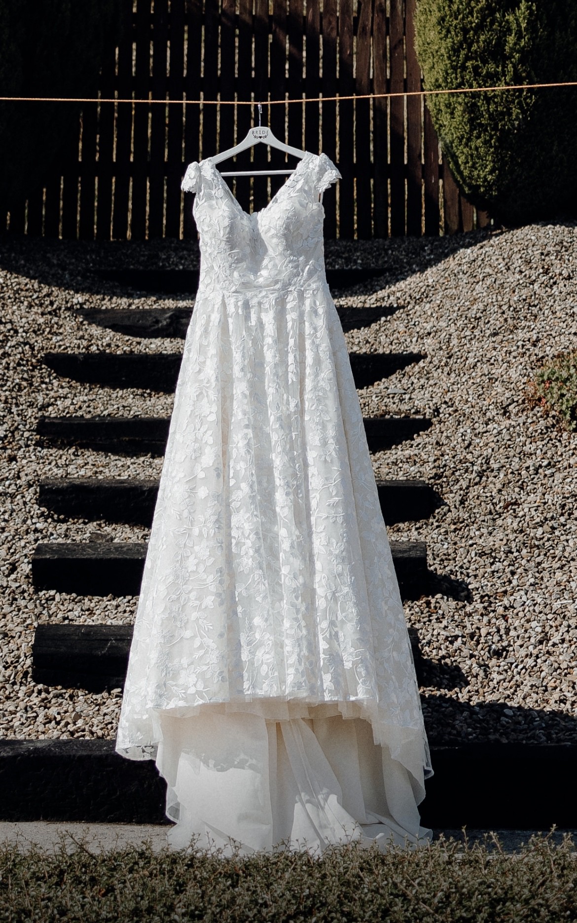 The Triple Rose Dress - White