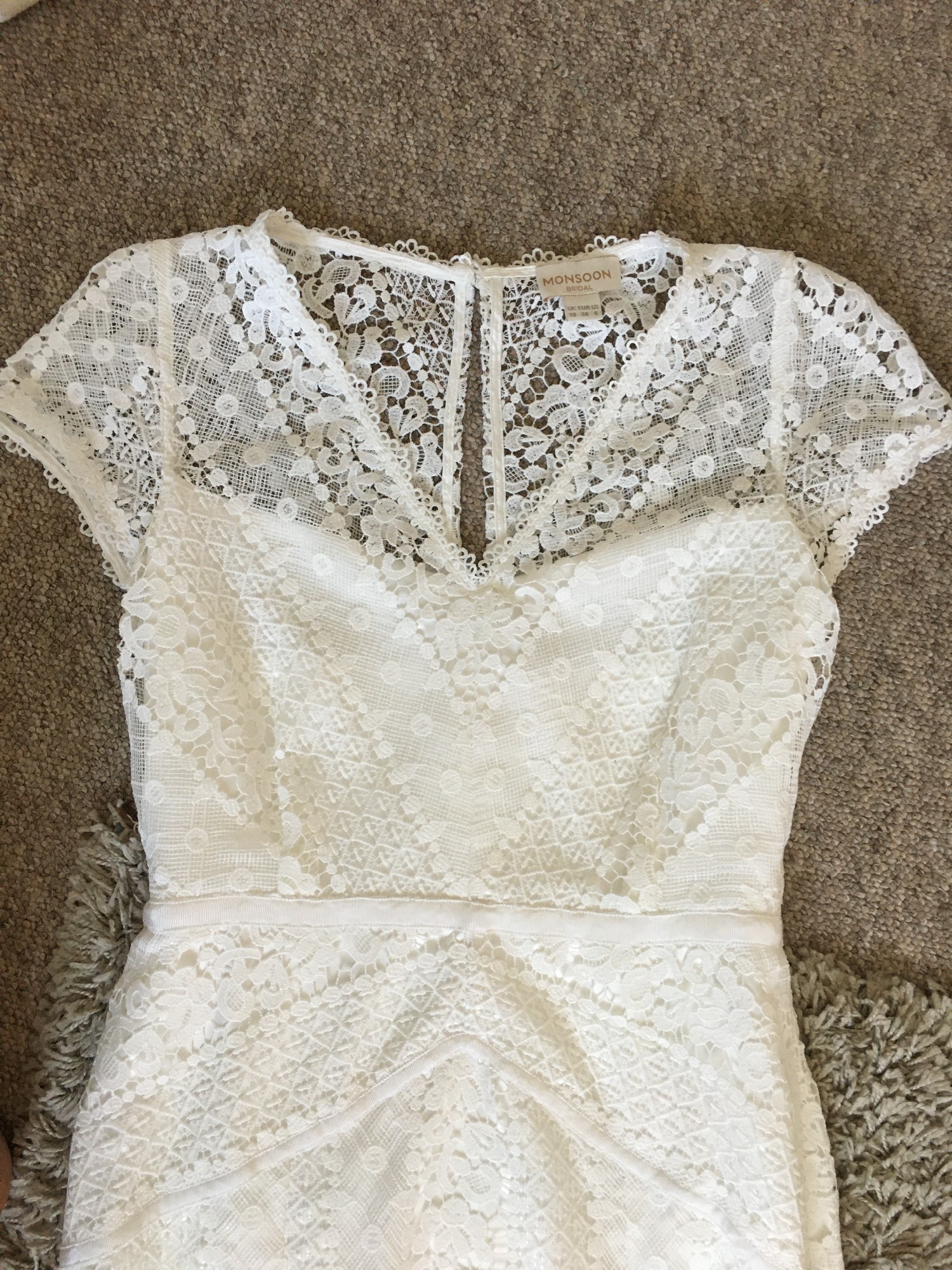 Monsoon Nellie Bridal Lace Maxi Dress Second Hand Wedding Dress Save 43 ...