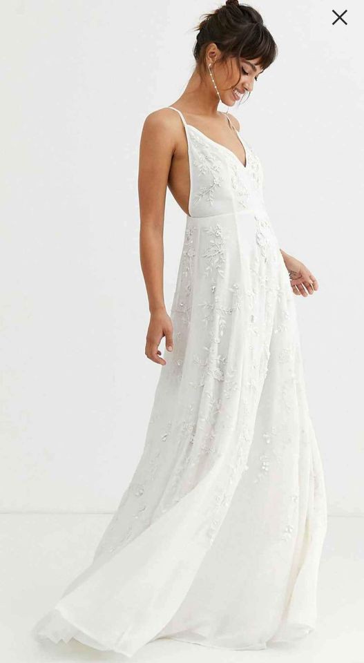 ASOS Bridal ASOS EDITION cami wedding dress with sequin and be