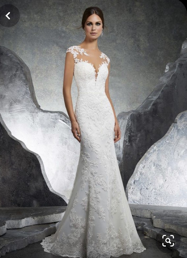 Morilee Kaylin Ivorynude Sheer Top Brand New New Wedding Dress Save 