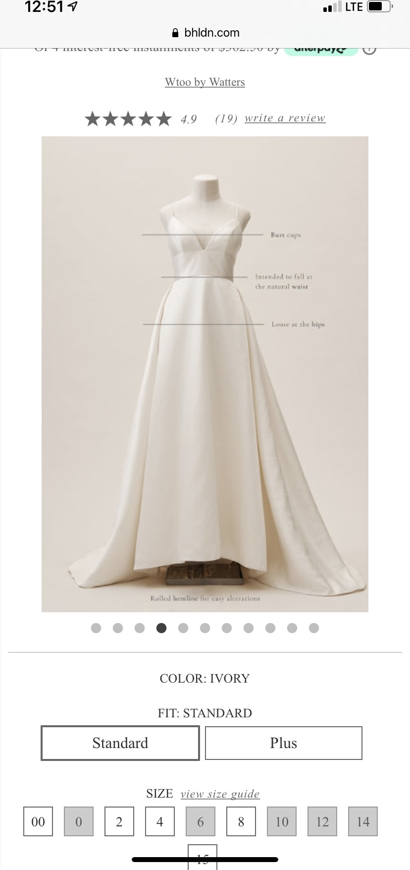 Watters Opaline Ballgown New Wedding Dress Save 17% - Stillwhite