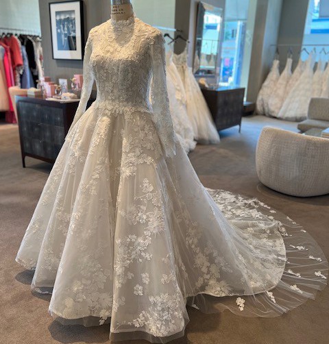 maxi lace gown