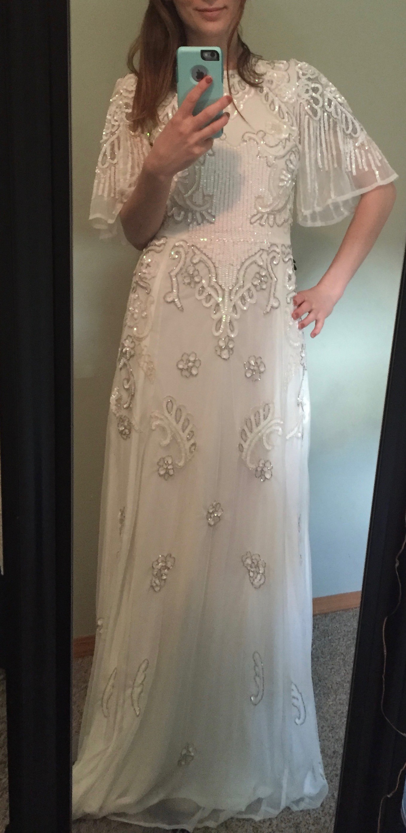 ASOS  Bridal Flutter Sleeve Maxi Dress  New Wedding  Dress  on 