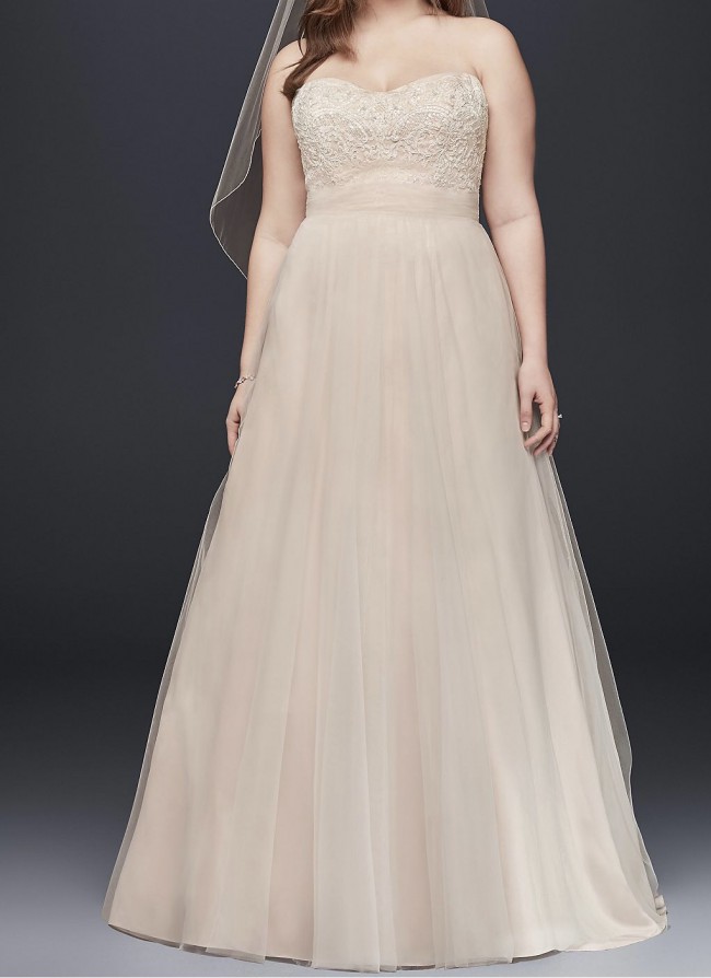 David's Bridal Collection 9WG3586 New Wedding Dress Save 20% - Stillwhite