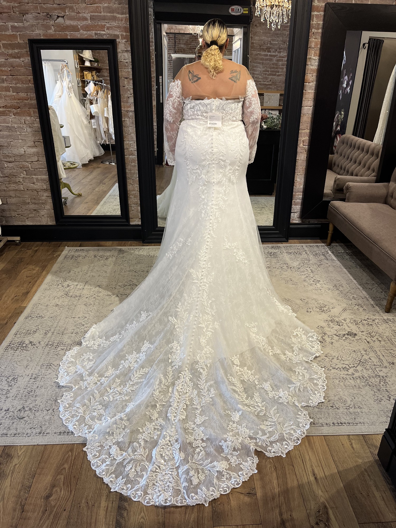 Essense of Australia, Plus-size Fit and Flare Wedding Dress Save