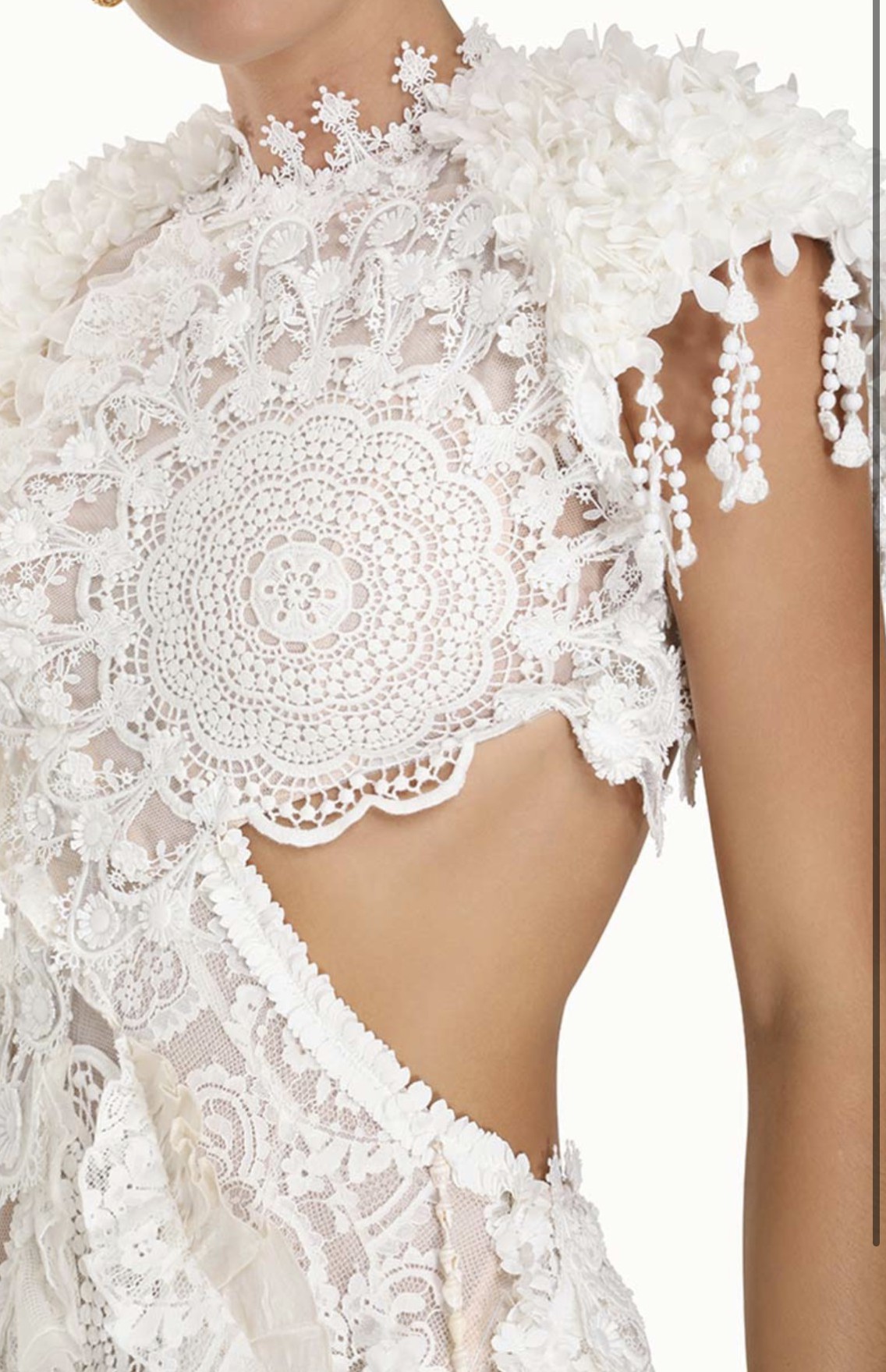 Zimmermann Wonderland lace frill dress Wedding Dress Save 15 