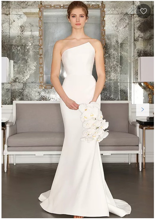 navy blue dress for baby girl Fancy Asymmetrical Neck Open Back Petite Off The Shoulder Wedding Gown 38 main image 1