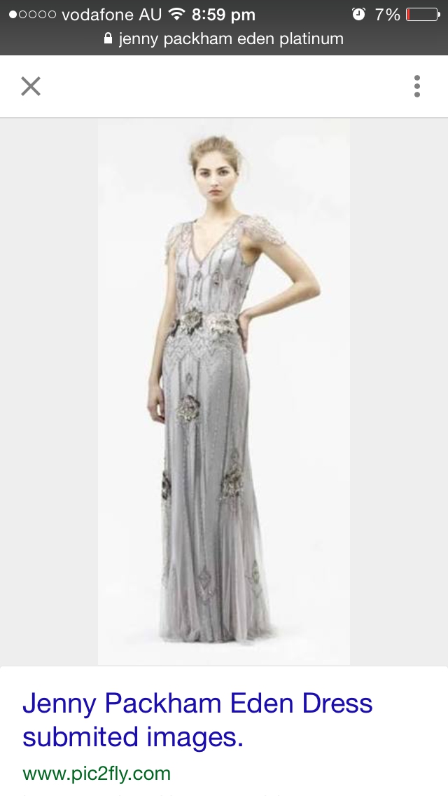  Jenny  Packham  Eden platinum Second Hand Wedding  Dress  on 