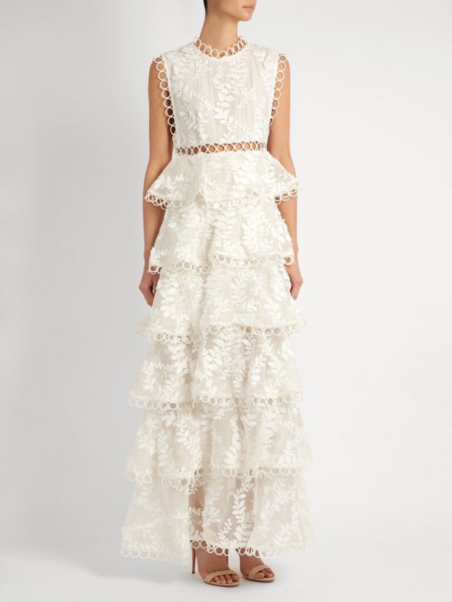 zimmermann bayou tiered swirl long dress