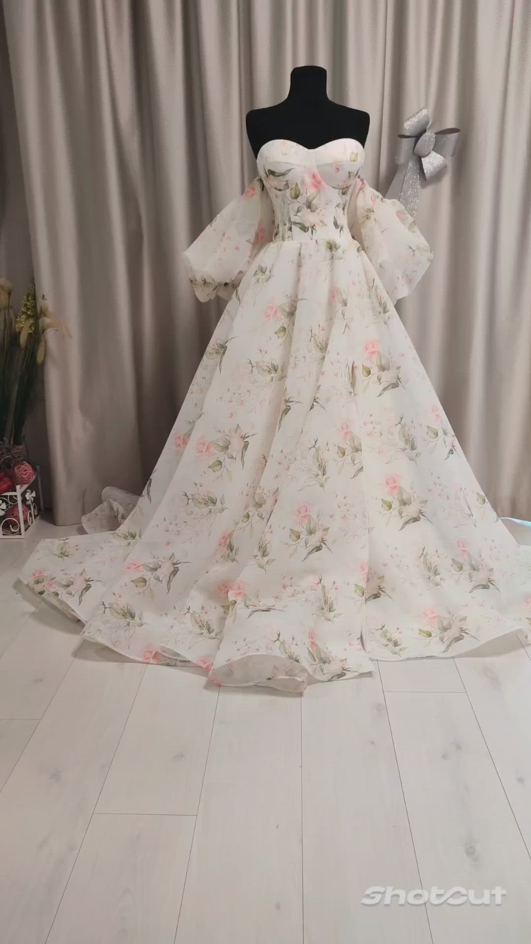 Yaroslavska Dresses, Floral Organza wedding Ball Gown