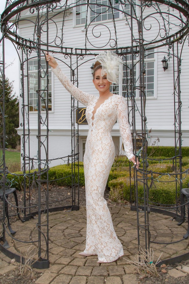 Tadashi Shoji Revel Long-Sleeve Lace 