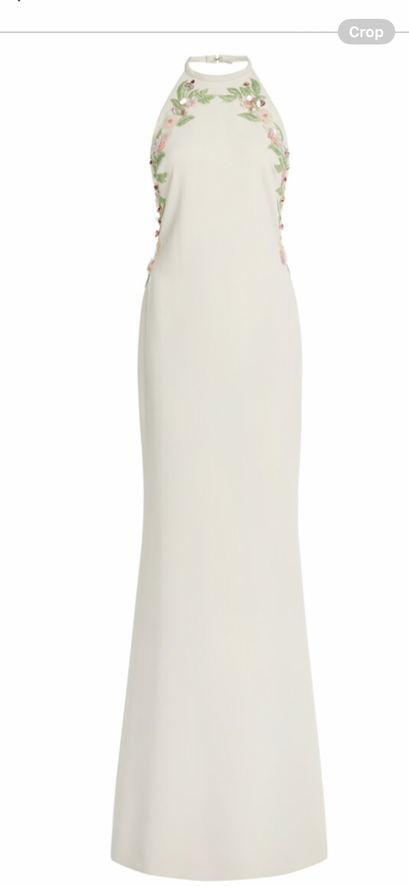 knee length dresses for ladies Elie Saab Chiffon Halter Maxi Dress Red