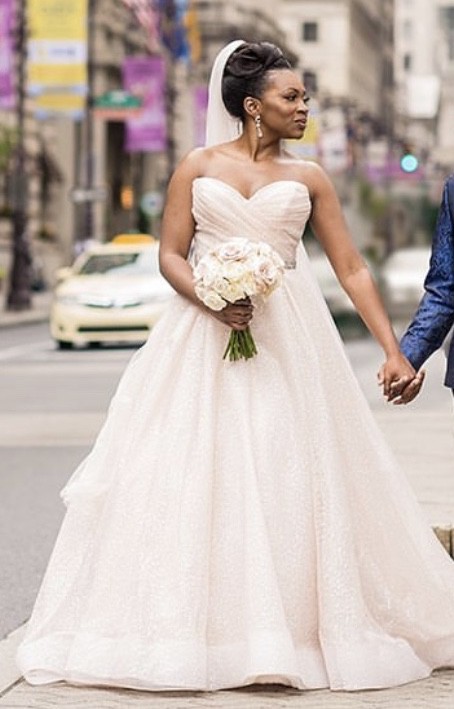 lazaro blush wedding dresses