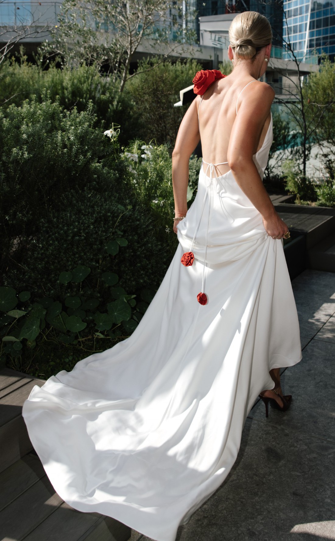 Magda Butrym, Rosette embellished slip gown Wedding Dress Save 67