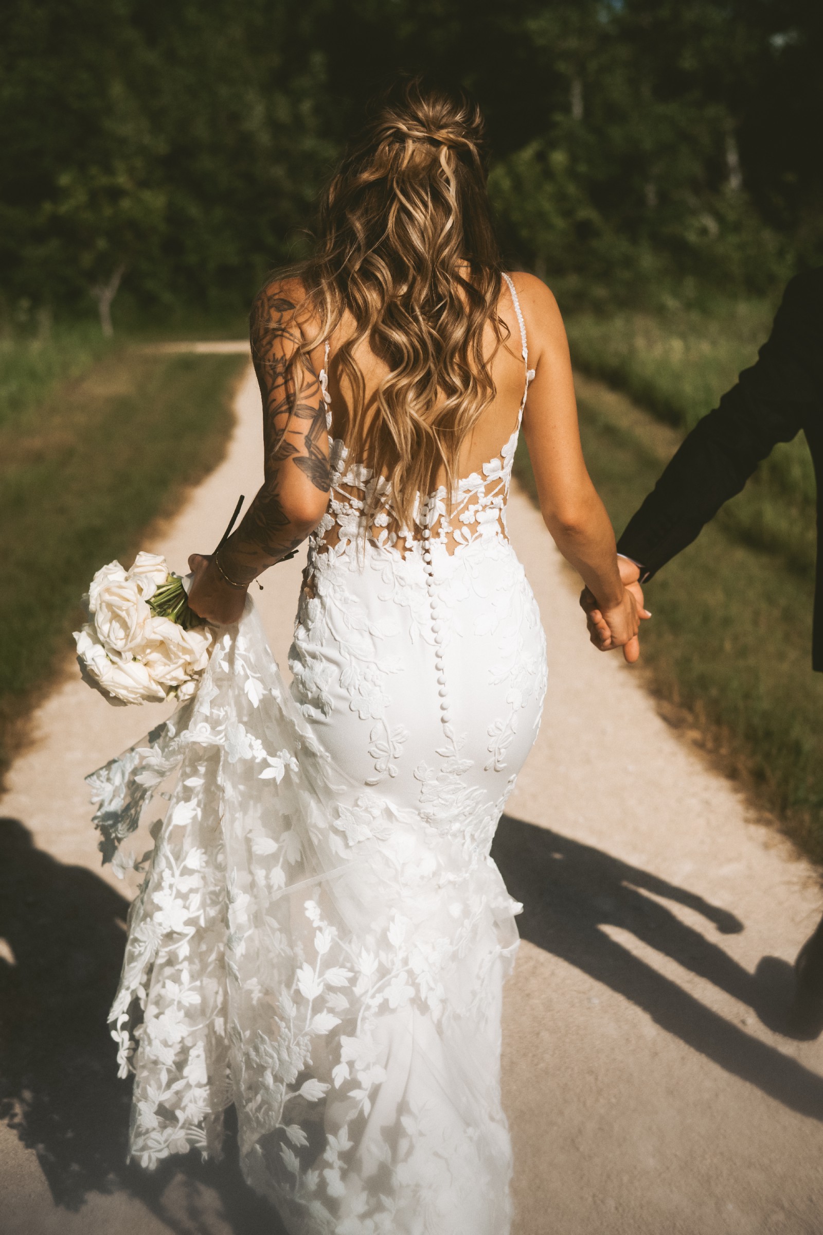 gold lace mermaid wedding dress Modest Gold Mermaid Wedding Dress High Neck Long Sleeve Pageant Dress –  Viniodress main image 1