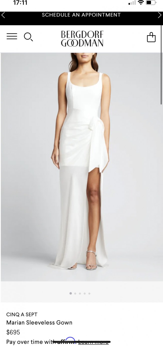 cinq a sept marian draped gown