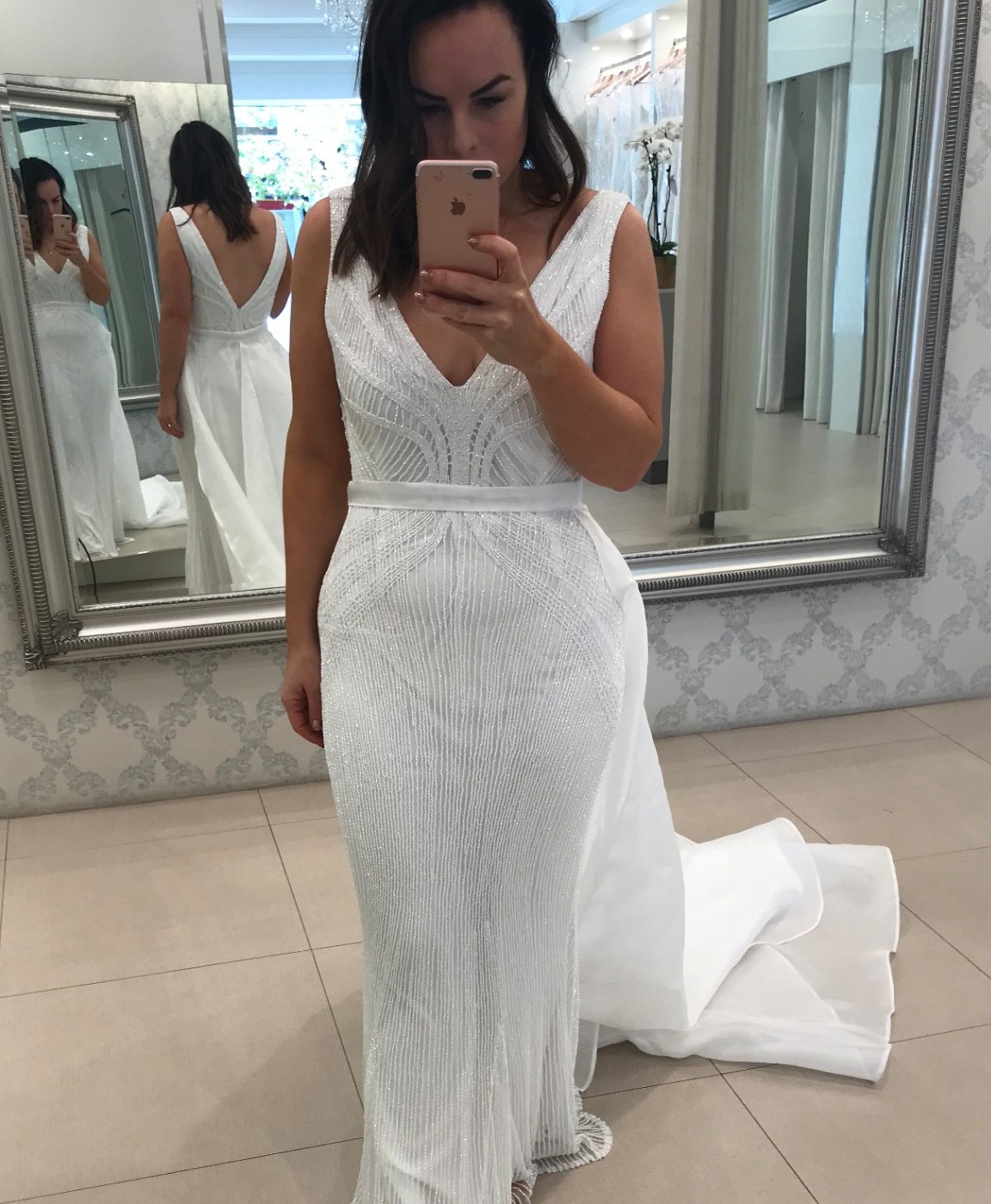 Rachel Gilbert Lyla gown Preowned Wedding Dress Save 60% - Stillwhite
