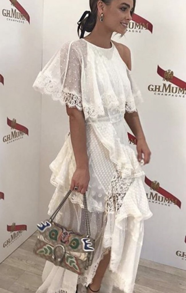 Zimmermann Bowerbird lovers lace up dress size 0