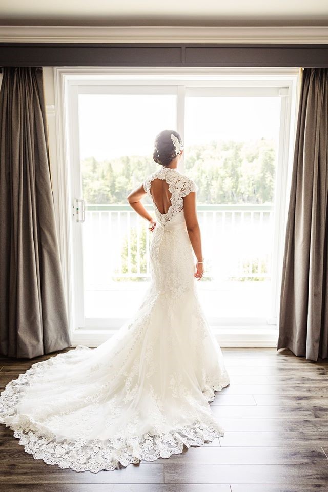 princess polly baby blue dress Simple Halter Neck Wedding Dress Backless Bridal Gown main image 1