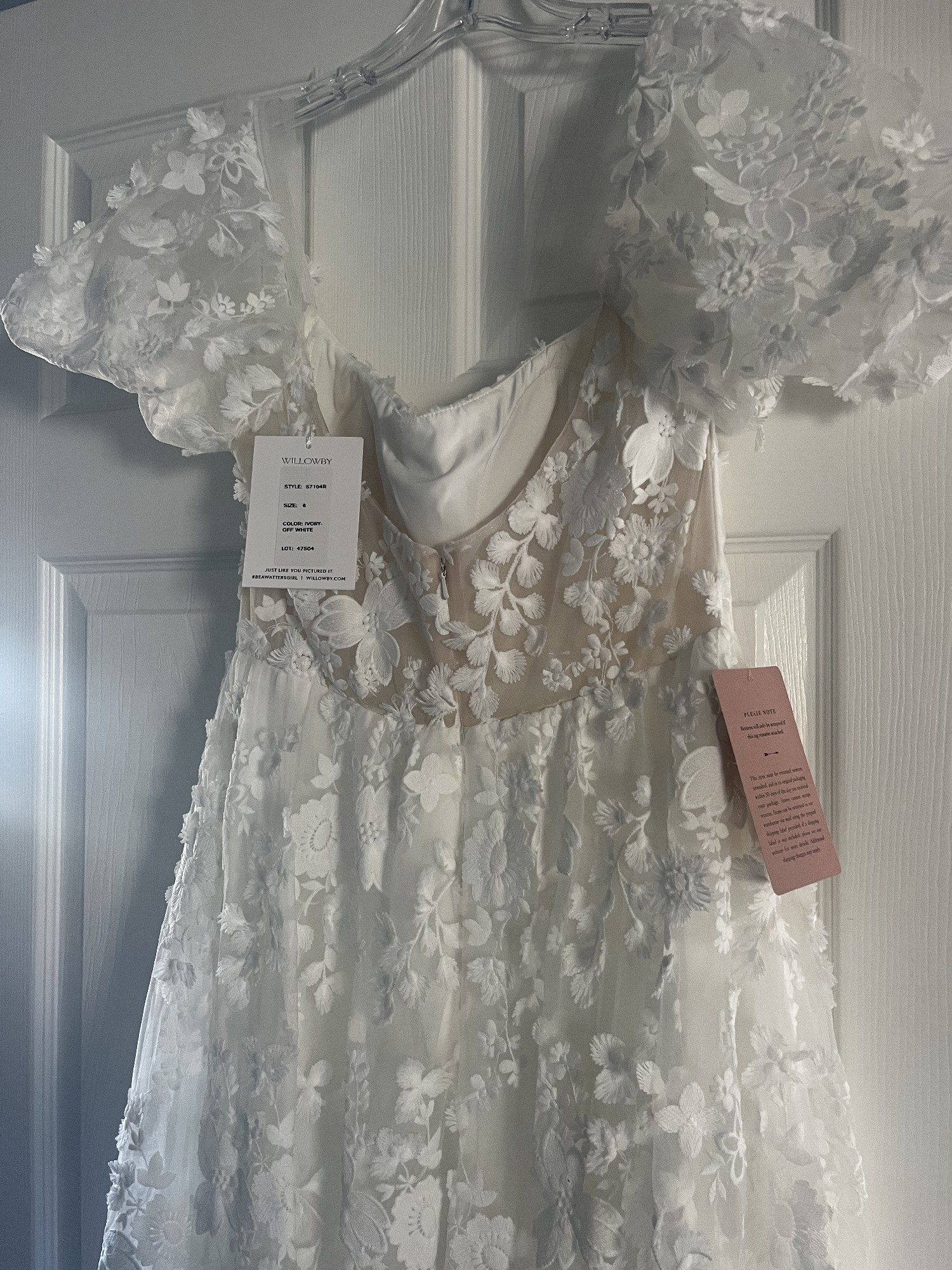chantilly place floral embroidered dress Embroidered Lace & Beaded Dress Set – RICHRADIQS main image 1