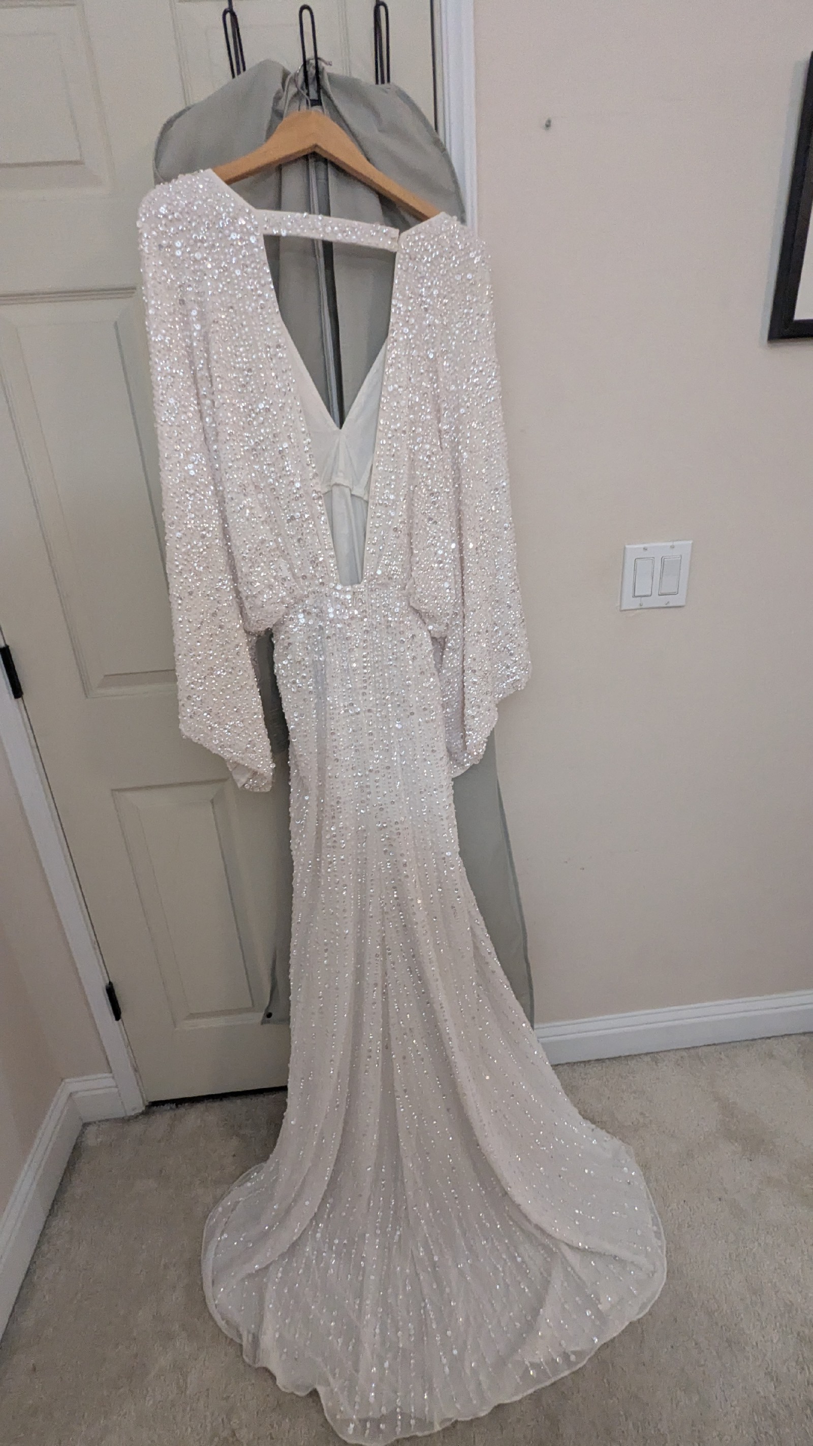 chinese dress ladies Bohemian Lace Wedding Dress with Ivory 3D Appliqué in Kaftan Style