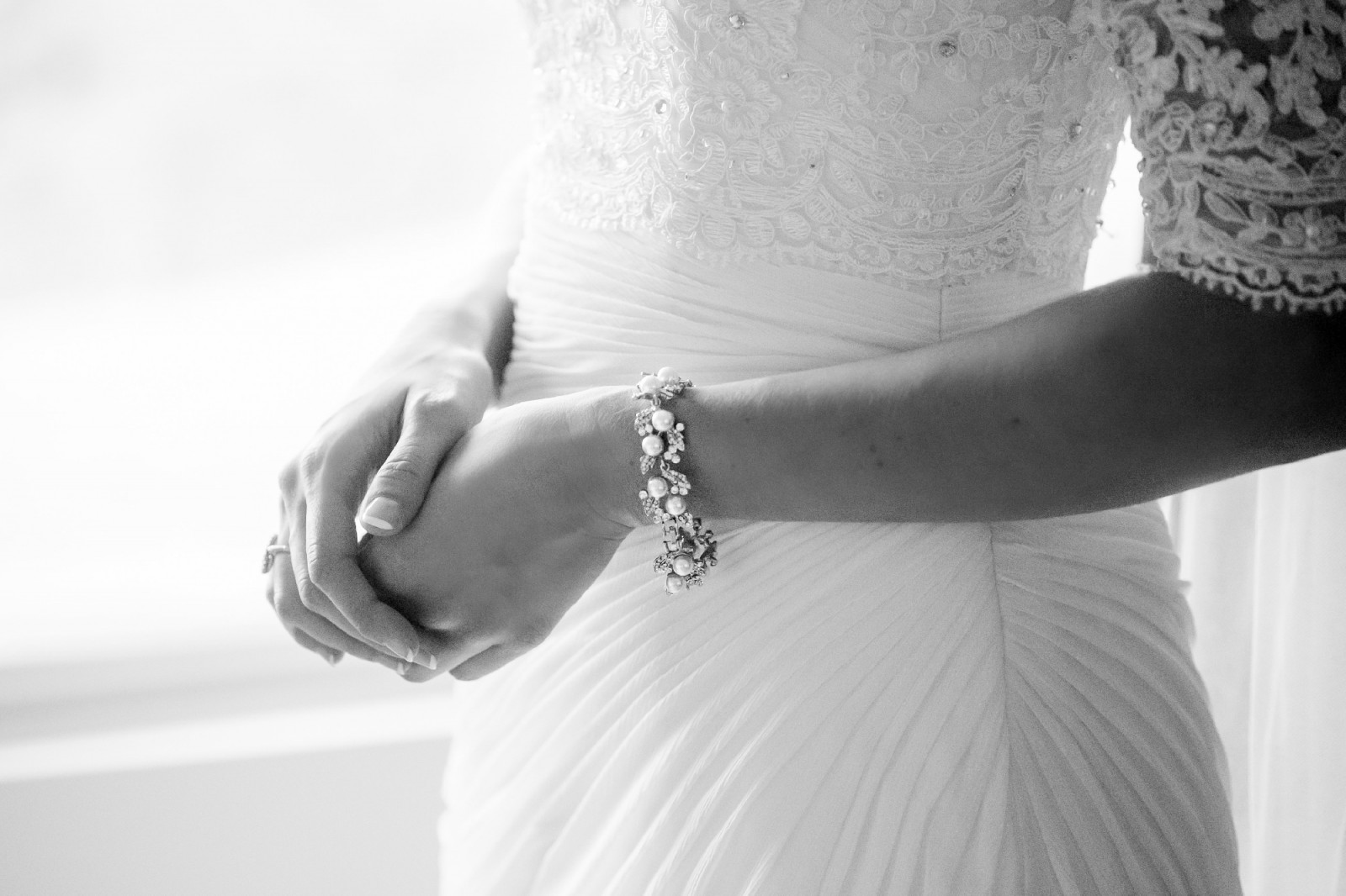 crinkle chiffon wedding dress with draping Romantic Off-the-Shoulder Chiffon A-Line Wedding Dress