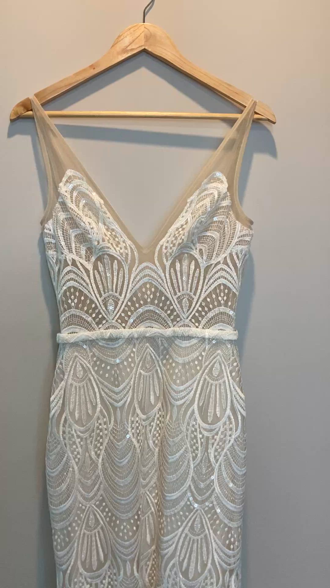 Made With Love, Harlie dress in bone, no slit. **Never worn**