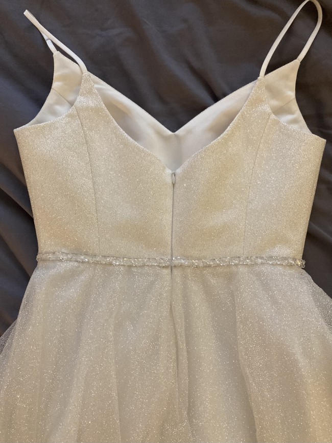 Olivia White Back Bowtie Midi Dress