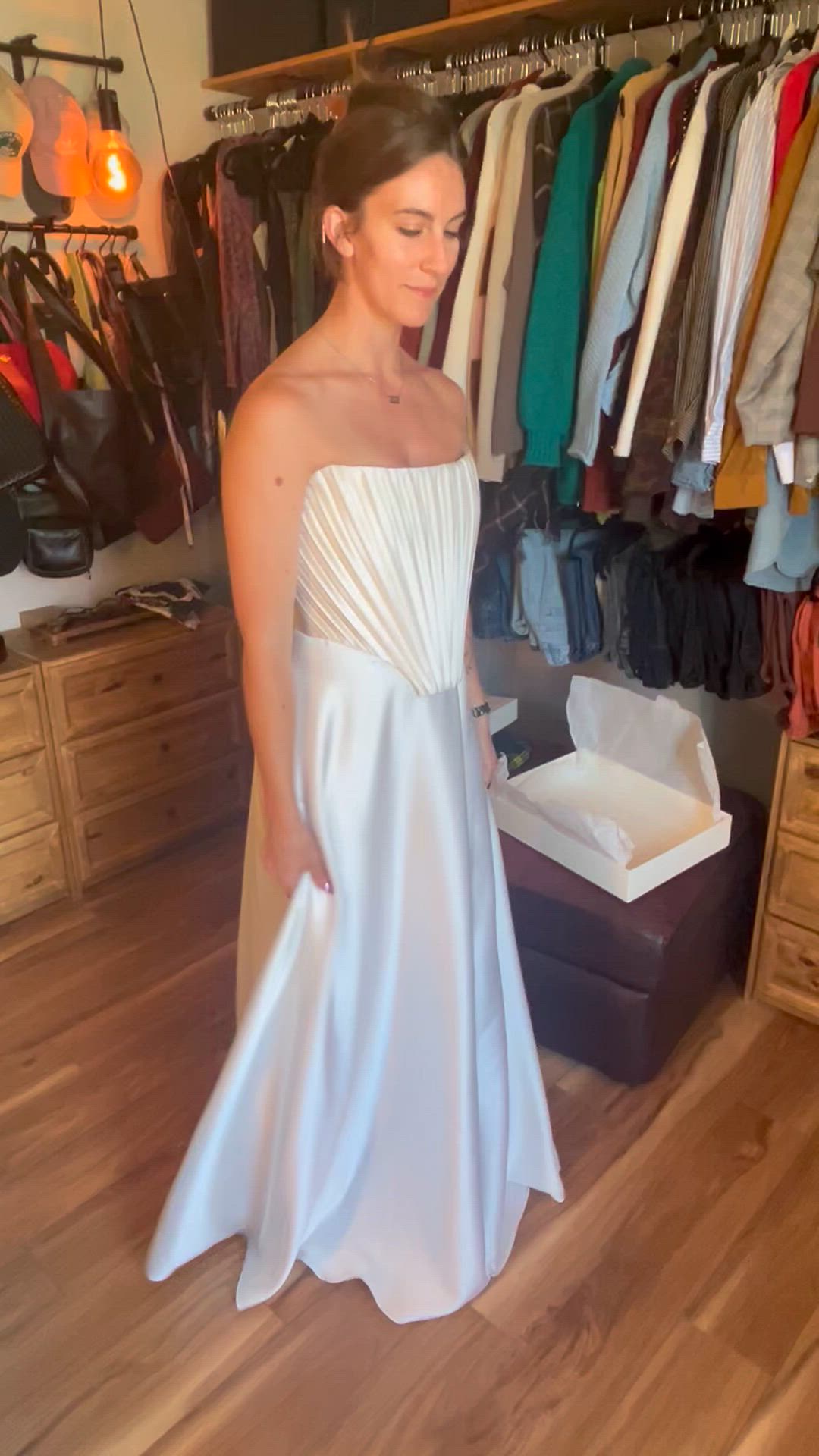 Reev Bridal, Calypso bustier with Ava skirt