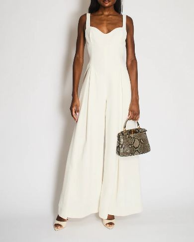 Emilia Wickstead, Ellen Cloqué jumpsuit Wedding Dress Save 60