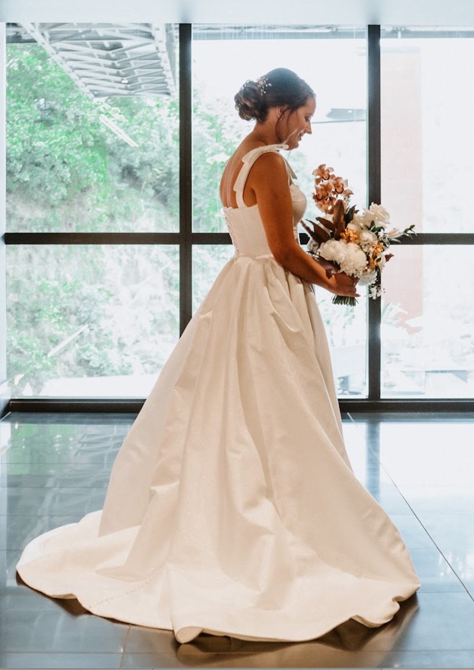 Milla Nova Blisse, Plain satin wedding dress