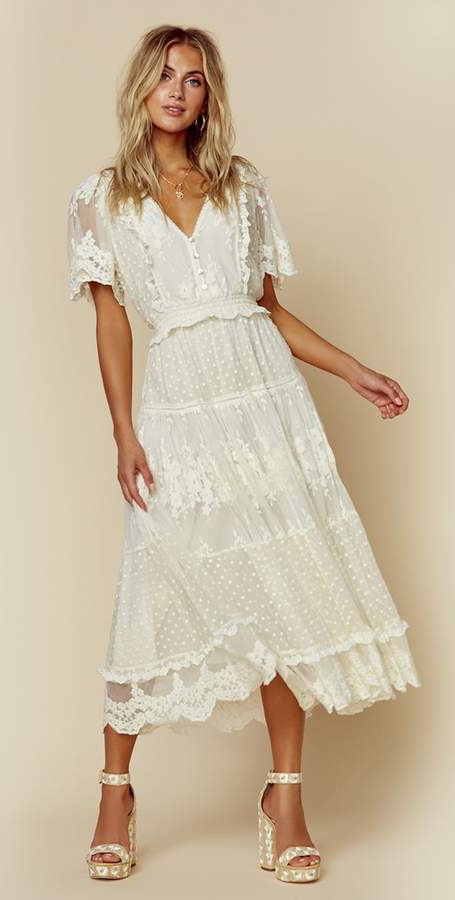 spell white lace dress